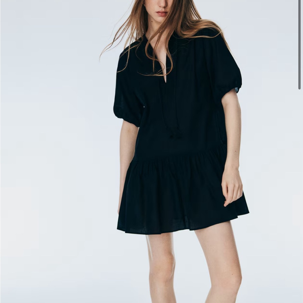 Flared-Hem Dress